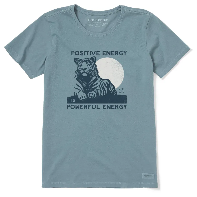 Women's Powerful Energy Tiger Short Sleeve Crusher Tee sold by Life is Good