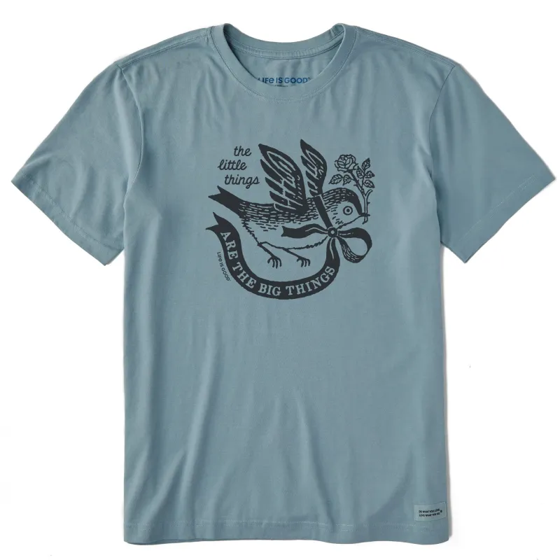 Men's The Little Things bird Short Sleeve Crusher Tee sold by Life is Good
