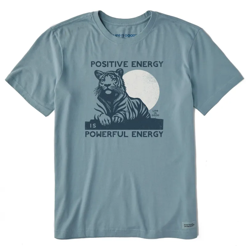 Men's Powerful Energy Tiger Short Sleeve Crusher Tee sold by Life is Good