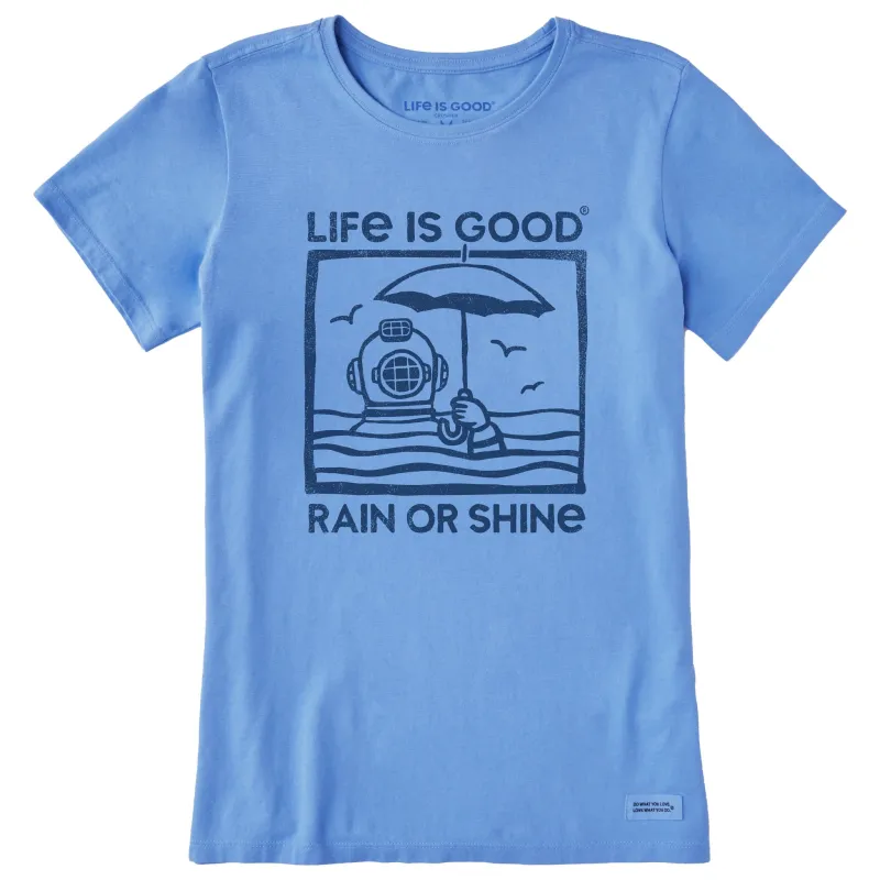 Women's Rain or Shine Diver Short Sleeve Tee sold by Life is Good