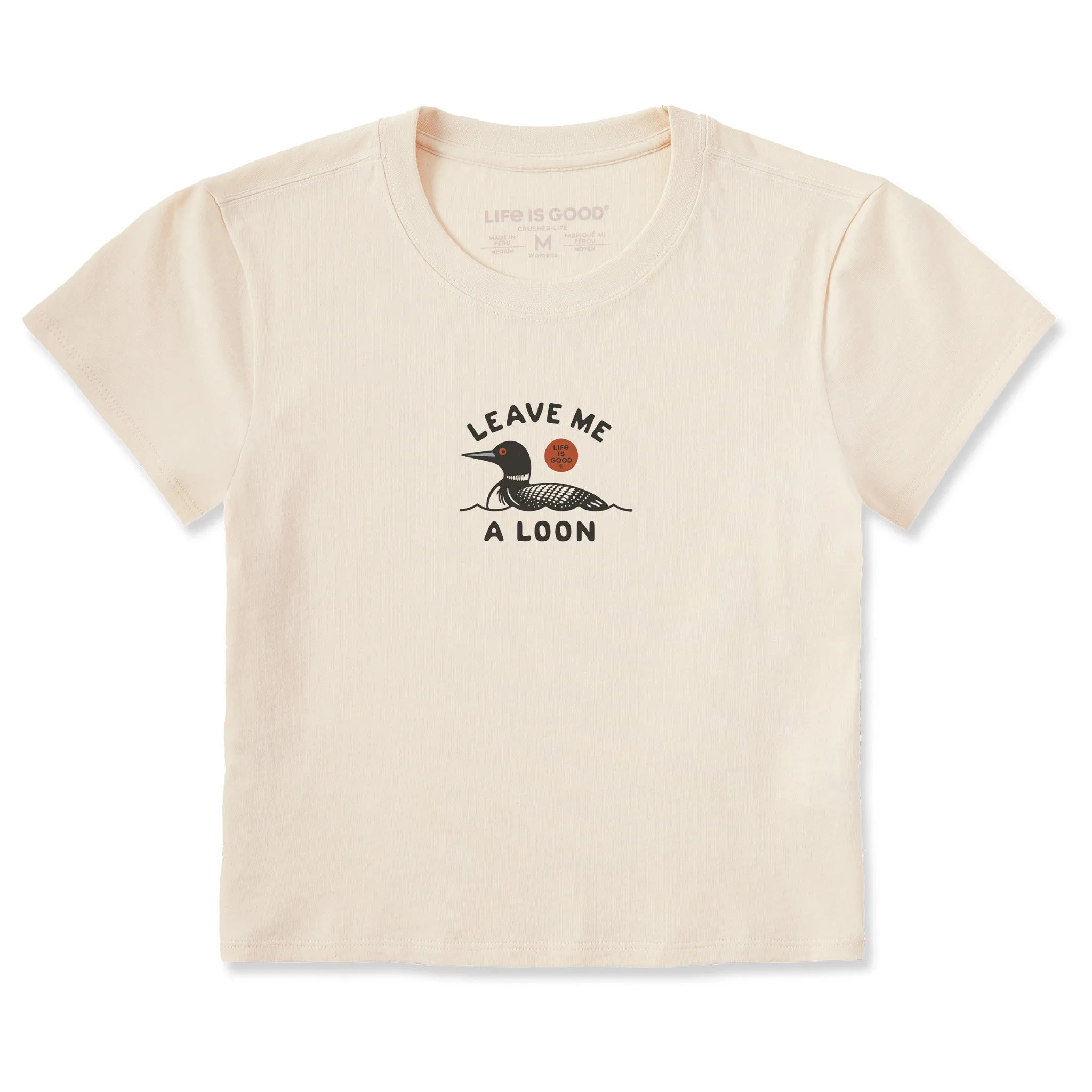 Women's Leave Me a Loon Crusher-LITE Shrunken Tee sold by Life is Good product image thumbnail 3