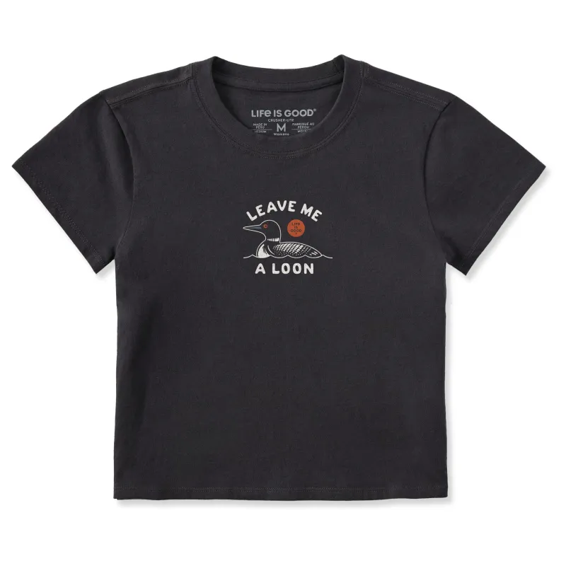 Women's Leave Me a Loon Crusher-LITE Shrunken Tee sold by Life is Good