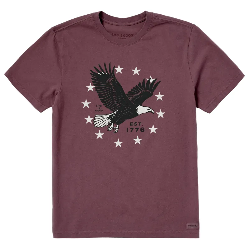 Men's Eagle Stars Short Sleeve Crusher Tee sold by Life is Good
