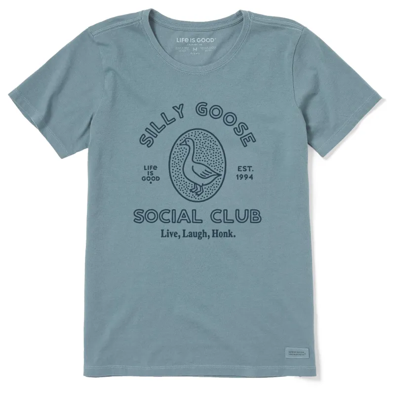 Women's Silly Goose Social Club Short Sleeve Crusher Tee sold by Life is Good