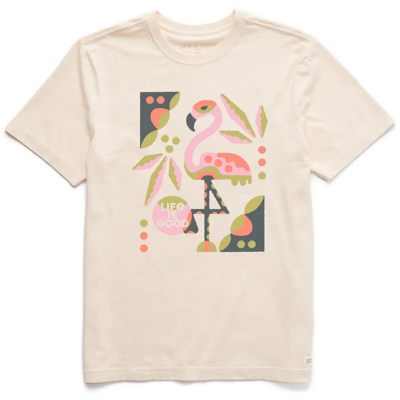 Men's Flamingo Short Sleeve Crusher Tee sold by Life is Good
