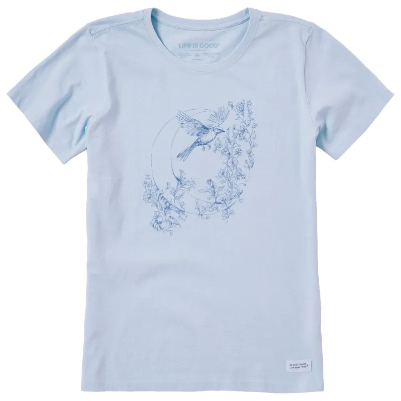 Women's Moonbird Short Sleeve Crusher Tee sold by Life is Good