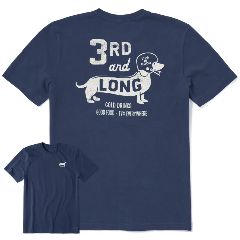 Men's 3rd and Long Short Sleeve Tee sold by Life is Good
