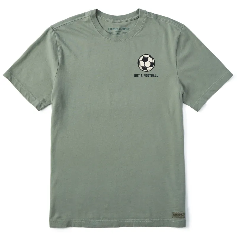 Men's Not a Football Short Sleeve Tee sold by Life is Good