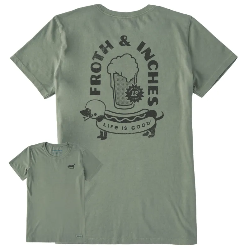 Women's Froth and Inches Short Sleeve Crusher Tee sold by Life is Good