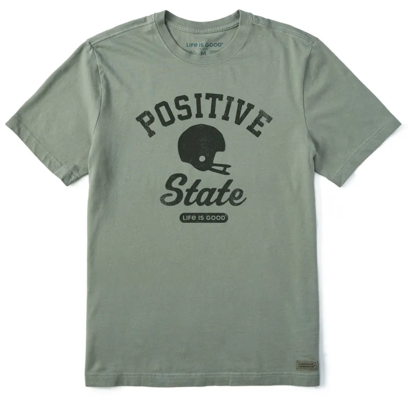 Men's Positive State Football Short Sleeve Tee sold by Life is Good
