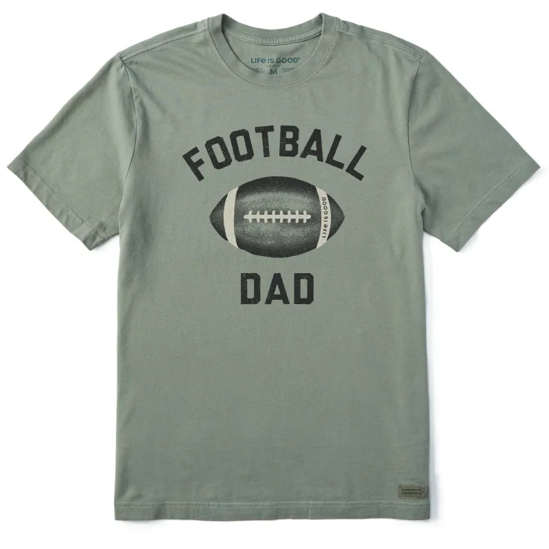 Men's Football Loving Dad Short Sleeve Tee sold by Life is Good