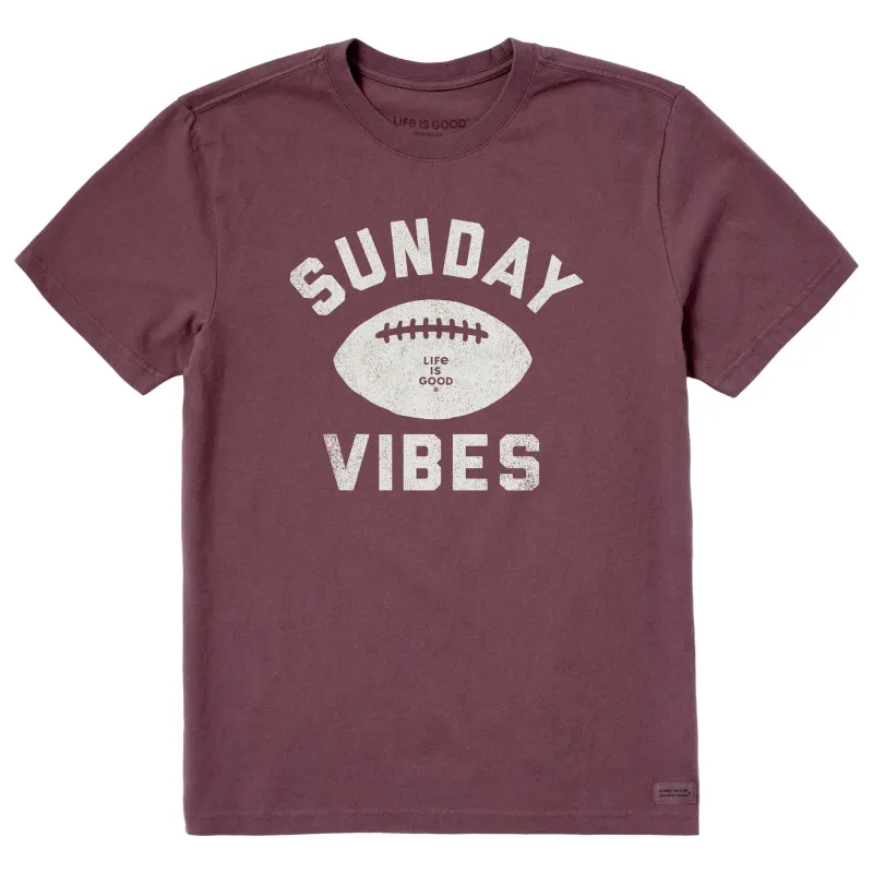 Men's Sunday Vibes Short Sleeve Crusher Tee sold by Life is Good
