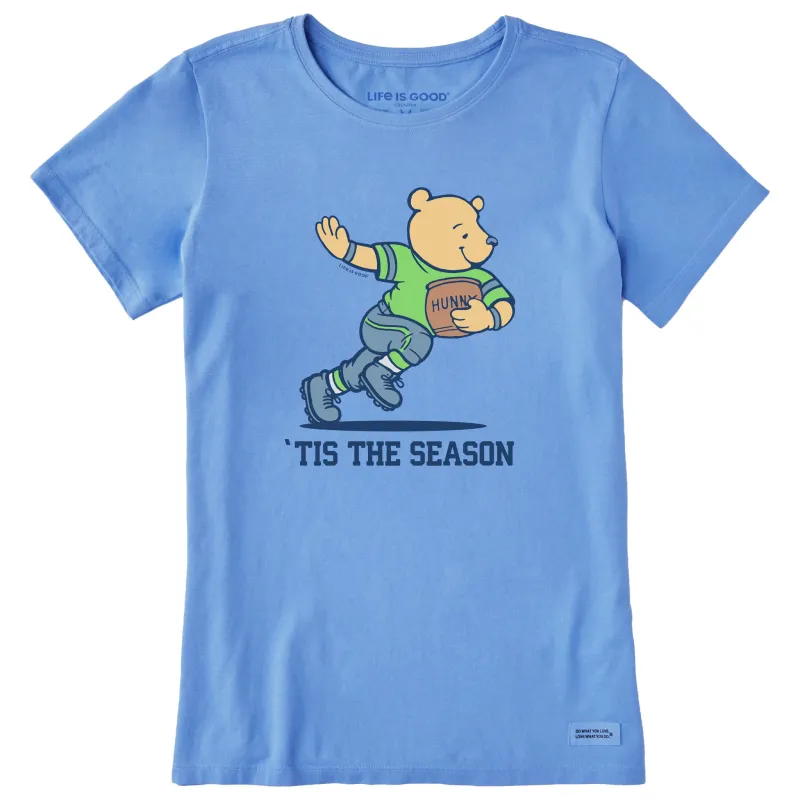 Women's Tis the Season Pooh Short Sleeve Tee sold by Life is Good