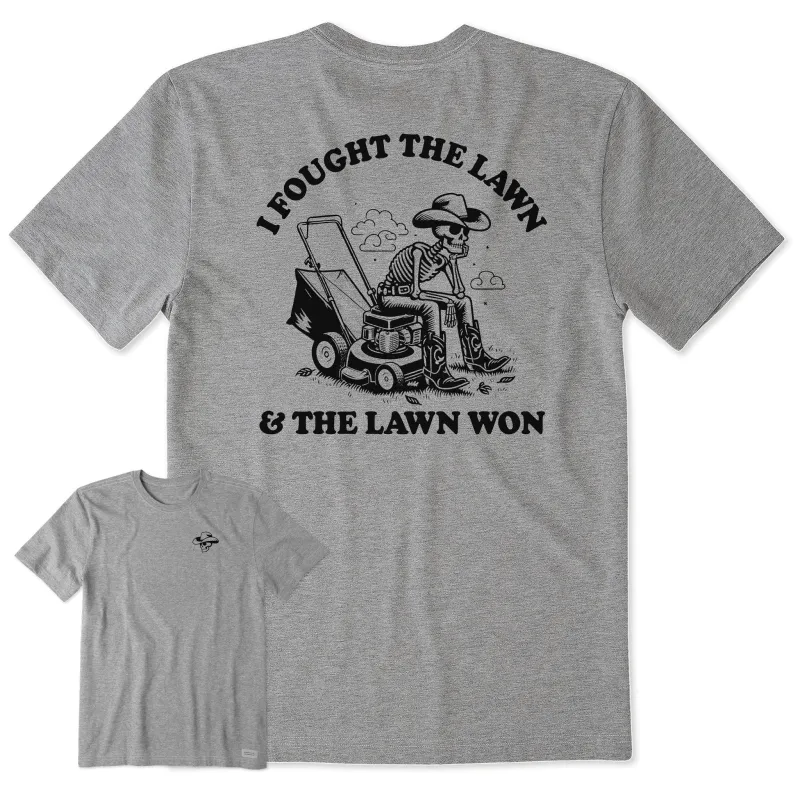 Men's I Fought the Lawn Short Sleeve Tee sold by Life is Good