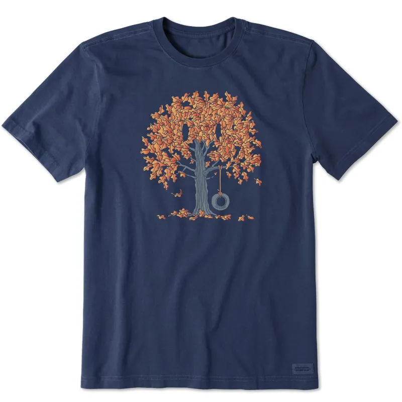 Men's Fall Tire Swing Short Sleeve Tee sold by Life is Good