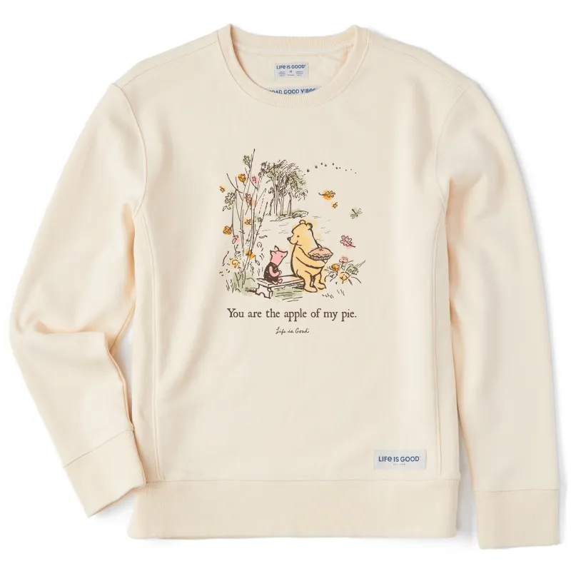Women's You are the Apple of my Pie Simply True Fleece Crew sold by Life is Good