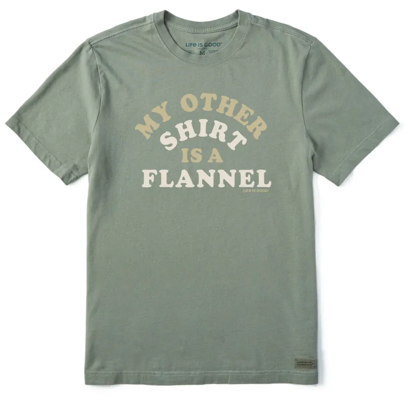 Men's My Other Shirt is a Flannel Short Sleeve Crusher Tee sold by Life is Good