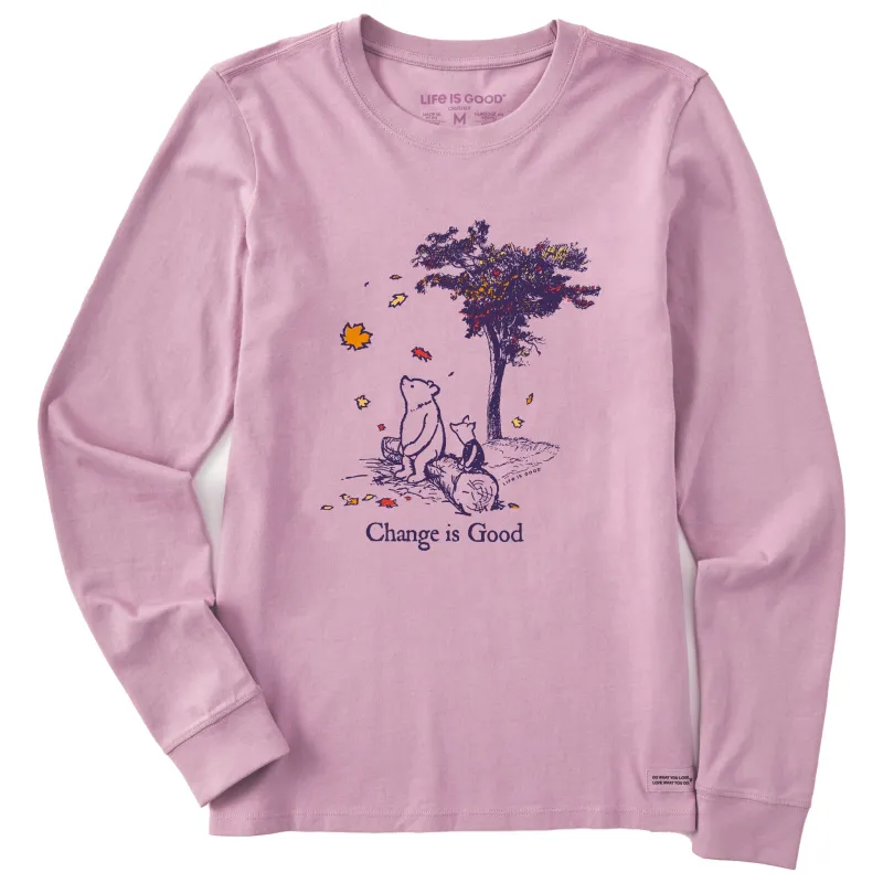 Women's Winnie Change is Good Long Sleeve Crusher Tee made by Life is Good