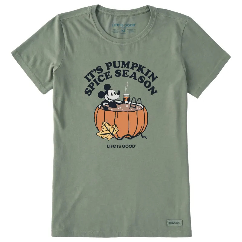 Women's Pumpkin Spice Season Willie Short Sleeve Crusher Tee sold by Life is Good
