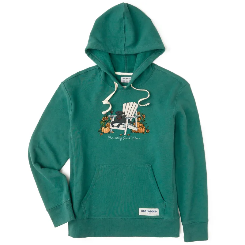 Women's Harvesting Fall Vibes Lab Simply True Fleece Hoodie sold by Life is Good