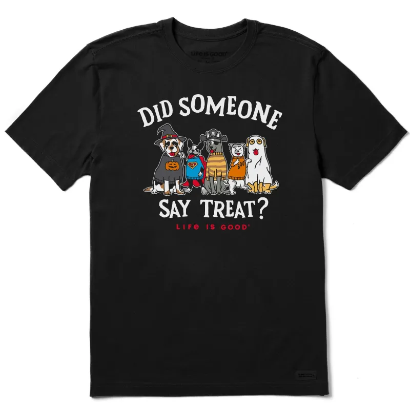 Men's Did Someone Say Treat? Short Sleeve Crusher Tee sold by Life is Good