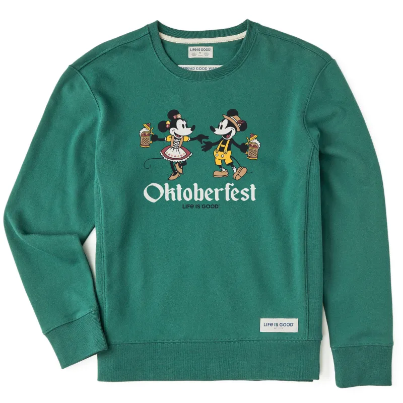 Women's Oktoberfest Dancers Simply True Fleece Crew sold by Life is Good