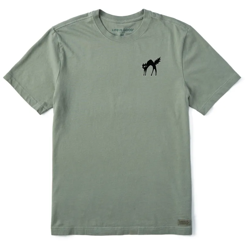 Men's Small Black Cat Short Sleeve Crusher Tee sold by Life is Good