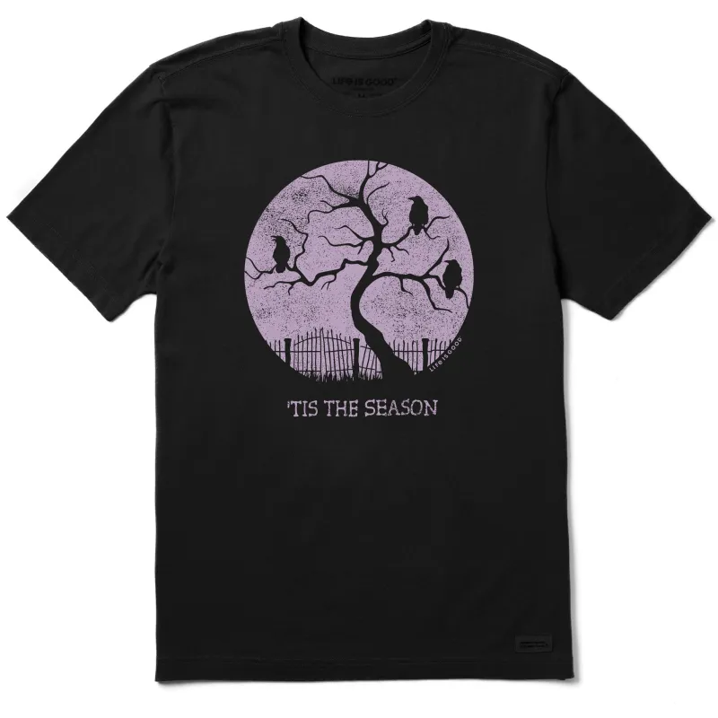 Men's Tis The Season Crows Short Sleeve Crusher Tee sold by Life is Good