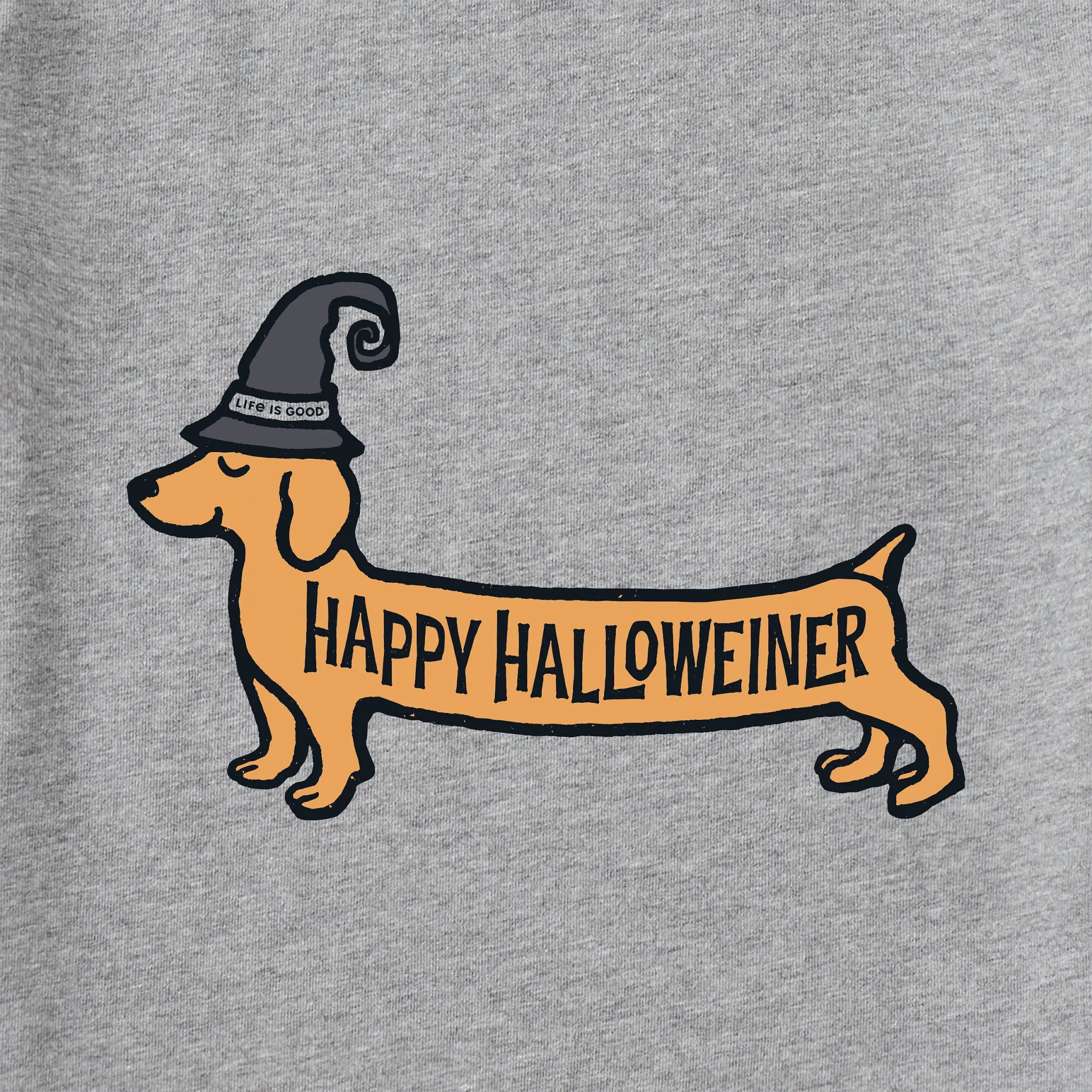 Men's Happy Halloweiner Long Sleeve Crusher Tee sold by Life is Good product image thumbnail 2
