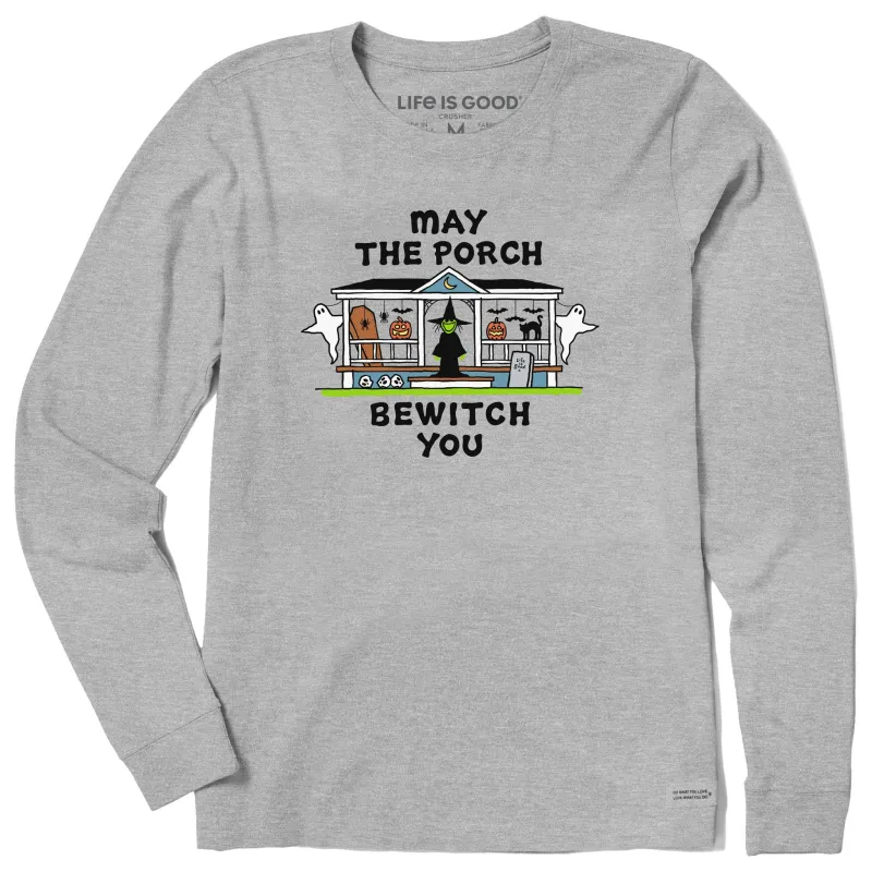 Women's May the Porch Bewitch You Long Sleeve Crusher Tee sold by Life is Good