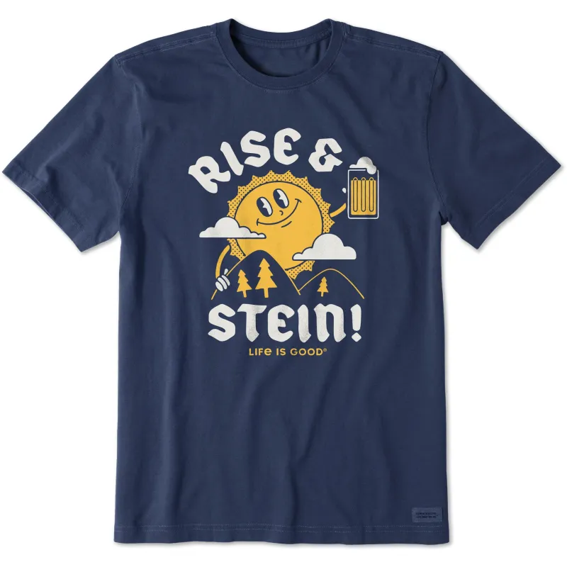 Men's Rise and Stein Short Sleeve Crusher Tee sold by Life is Good