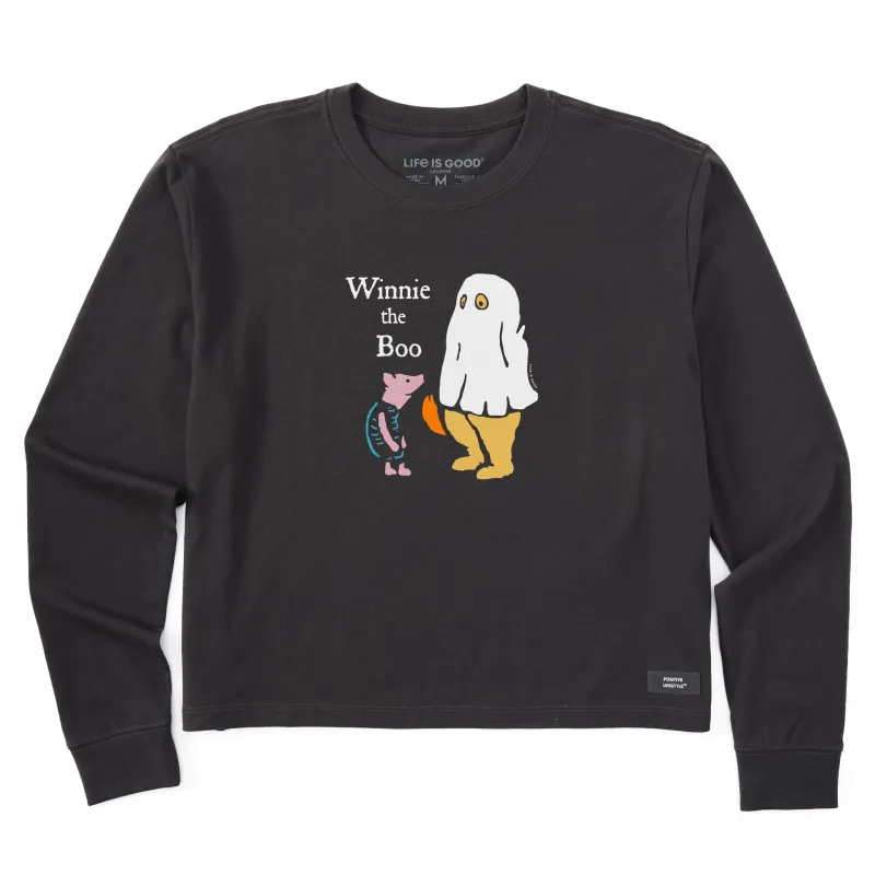 Women's Winnie the Boo Long Sleeve Crusher Boxy Tee sold by Life is Good