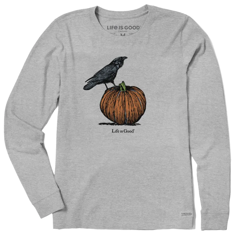 Women's Antique Raven & Pumpkin Long Sleeve Crusher Tee sold by Life is Good