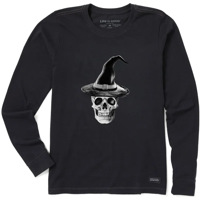 Women's Antique Skull Witch Long Sleeve Crusher Tee sold by Life is Good