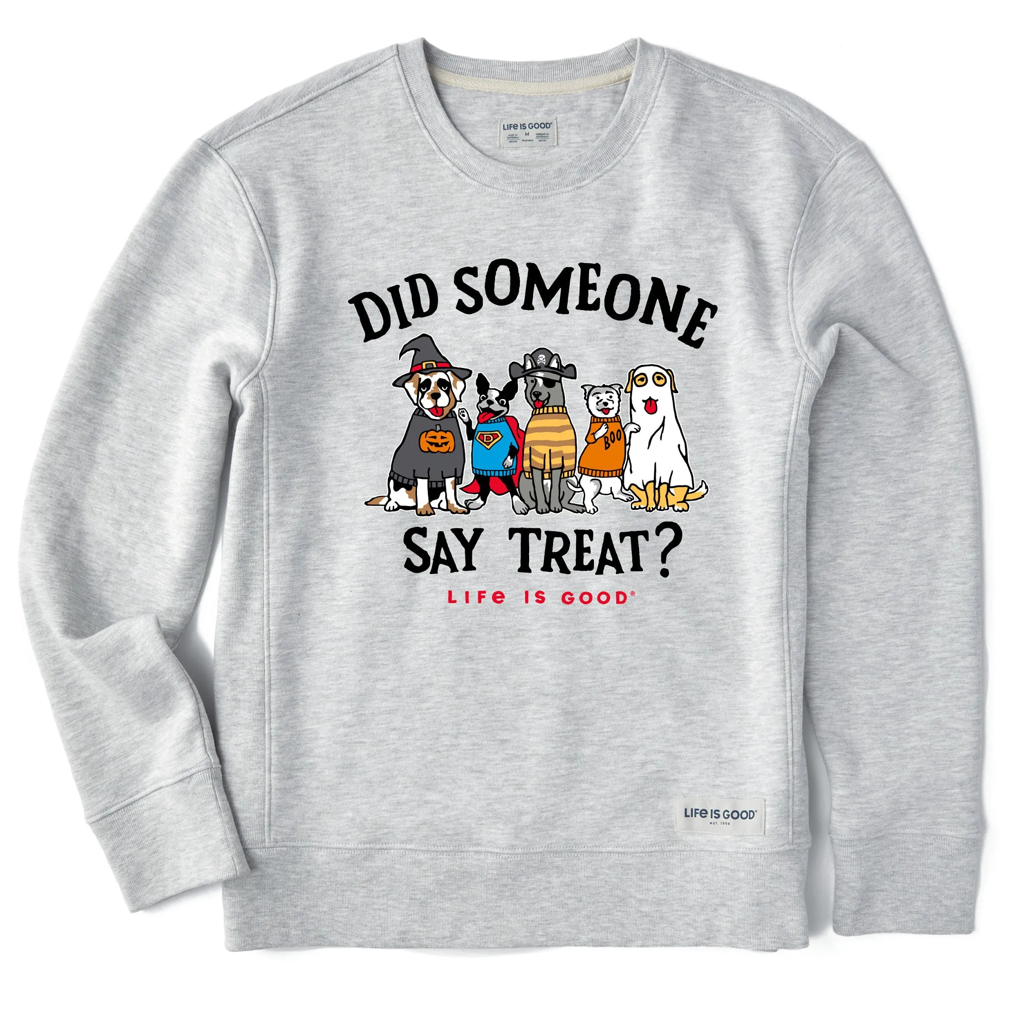 Women's Did Someone Say Treat? Simply True Fleece Crew sold by Life is Good product image thumbnail 3