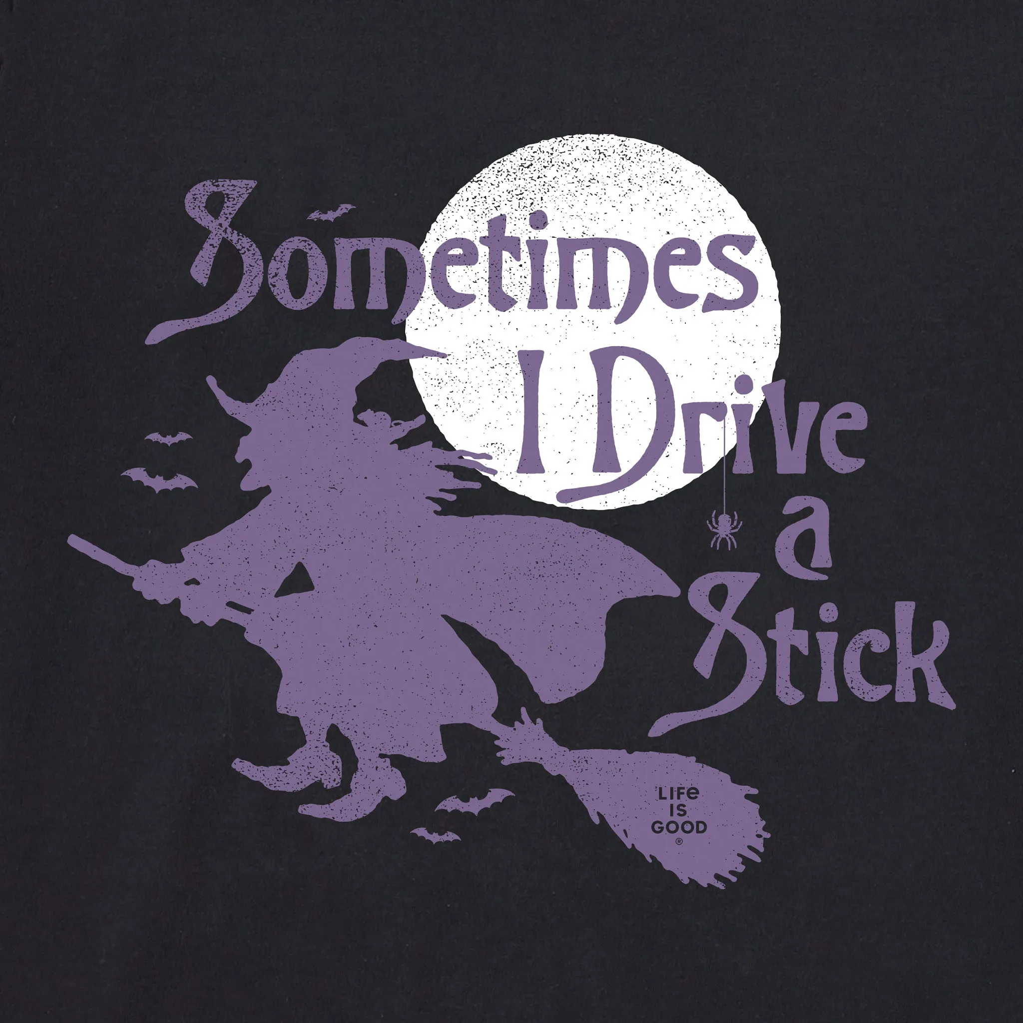 Women's Sometimes I Drive a Stick Short Sleeve Crusher Tee sold by Life is Good product image thumbnail 2