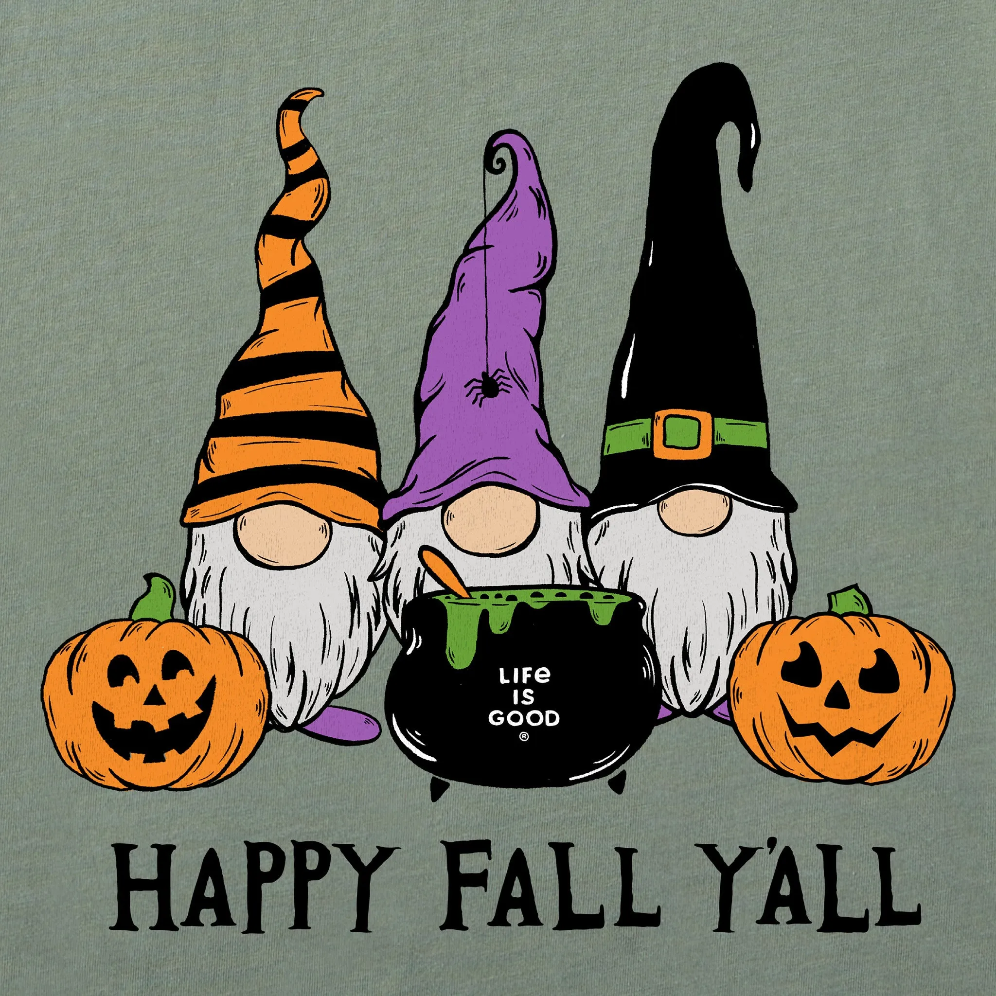 Women's Happy Fall Y'all Long Sleeve Crusher Tee sold by Life is Good product image thumbnail 2