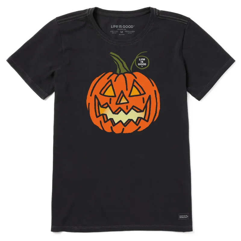 Women's Jack O'Lantern Short Sleeve Crusher Tee sold by Life is Good