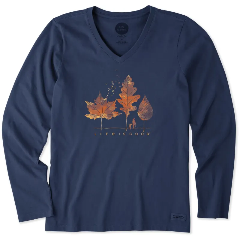 Women's Fall Walk Long Sleeve Crusher Vee made by Life is Good