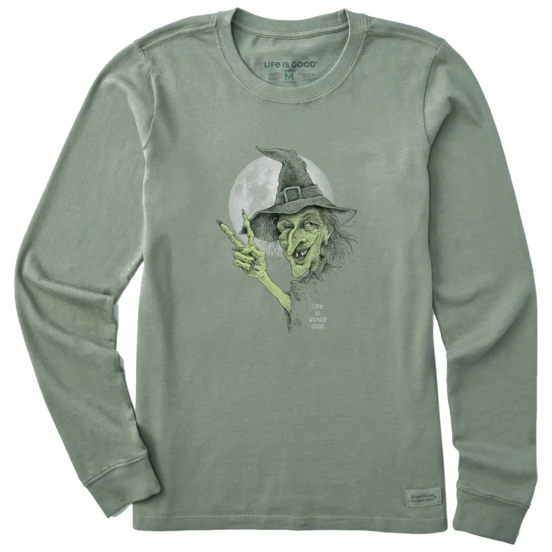 Women's Wicked Good Witch Long Sleeve Crusher Tee made by Life is Good