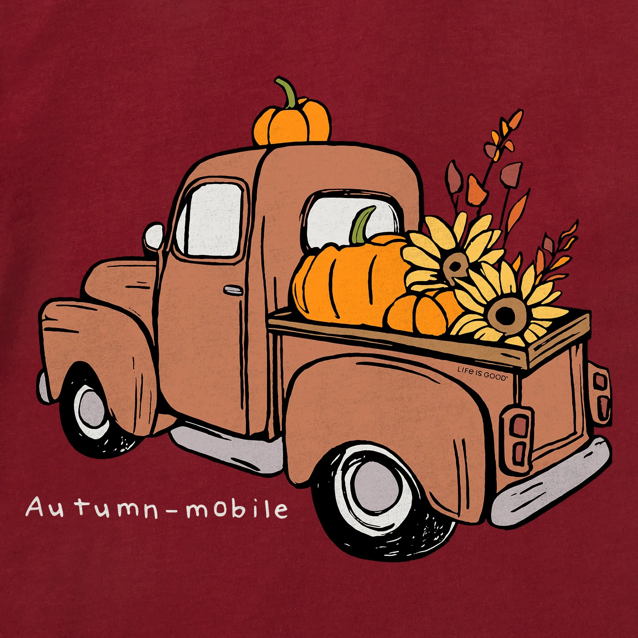 Women's Autumn-mobile Short Sleeve Crusher Tee sold by Life is Good product image thumbnail 2