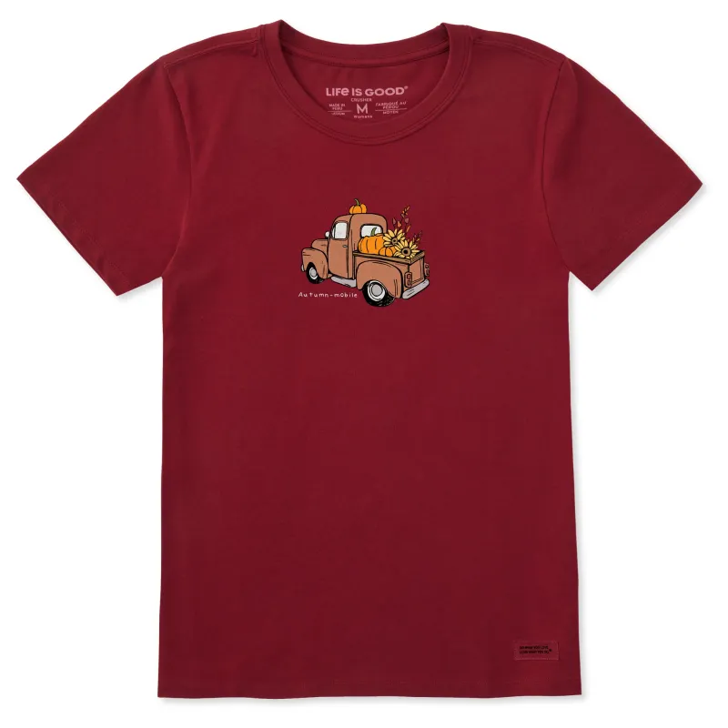Women's Autumn-mobile Short Sleeve Crusher Tee sold by Life is Good