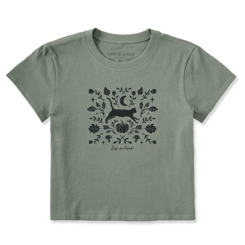 Women's Fall Foliage Cat Crusher-LITE Shrunken Tee sold by Life is Good