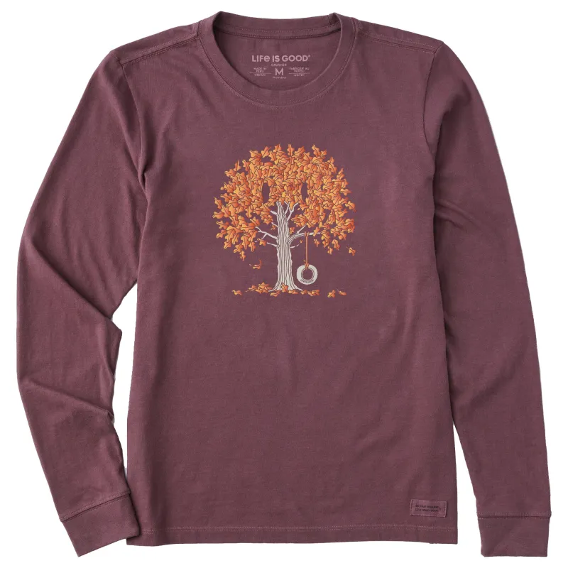 Women's Fall Tire Swing Long Sleeve Crusher Tee sold by Life is Good