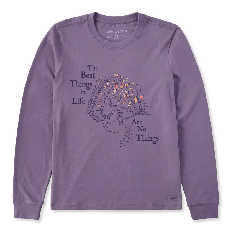 Women's Winnie Best Things Foliage Long Sleeve Crusher Tee sold by Life is Good