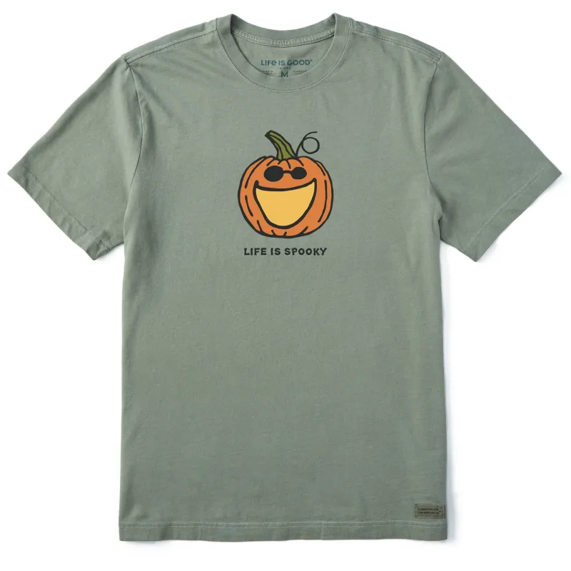 Men's Life is Spooky Short Sleeve Crusher Tee sold by Life is Good