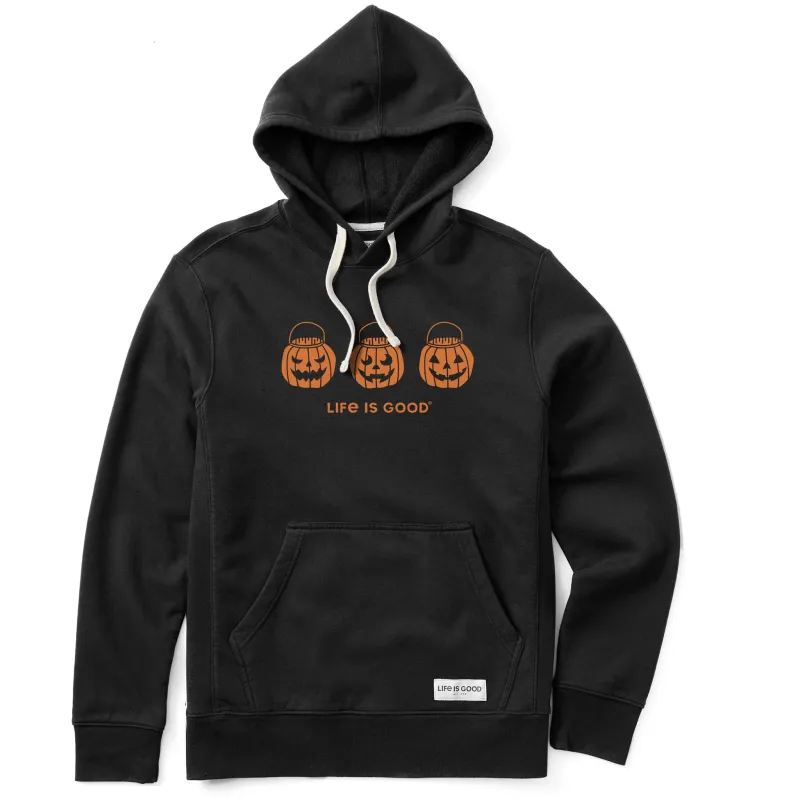 Men's Jack O Lantern Trio Simply True Fleece Hoodie sold by Life is Good