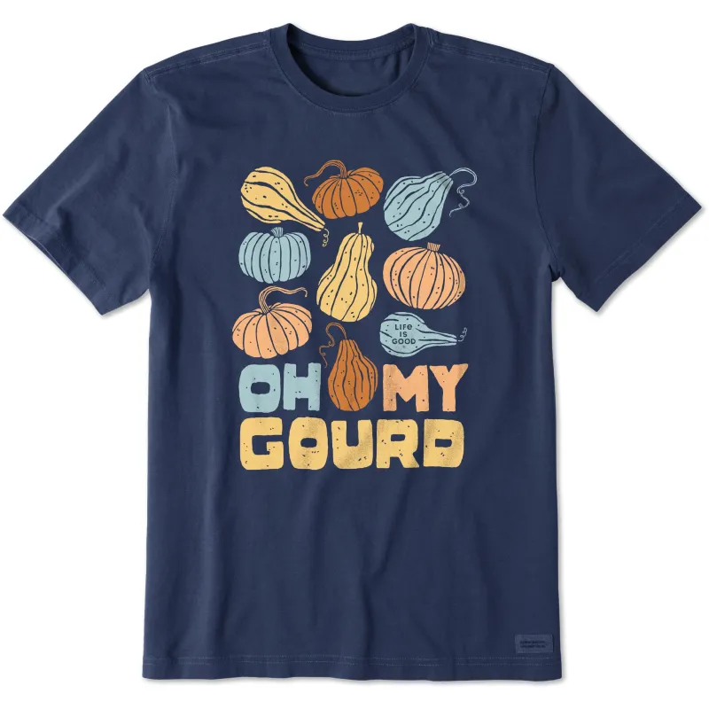 Men's Oh My Gourd Medley Short Sleeve Crusher Tee sold by Life is Good