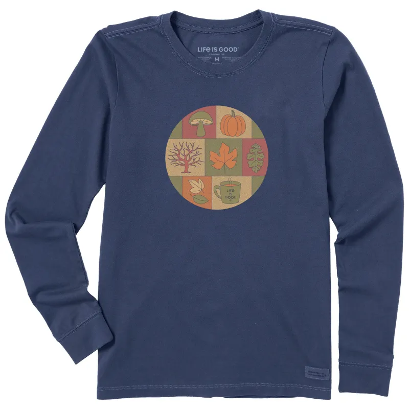 Women's Fall Medley Long Sleeve Crusher Tee made by Life is Good
