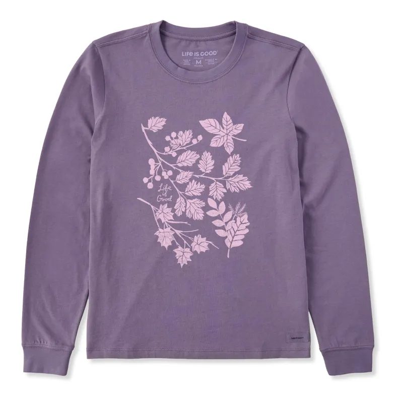 Women's Leaf Medley Long Sleeve Crusher Tee made by Life is Good